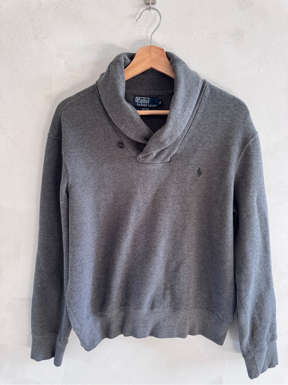 Polo by Ralph Lauren - Men's Shawl Collar Sweatshirt - Gray